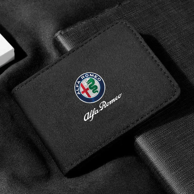 

Auto Driver License Cover Turn Fur Leather Car Driving Documents Case Credit Card Holder for Alfa Romeo Car Decoration