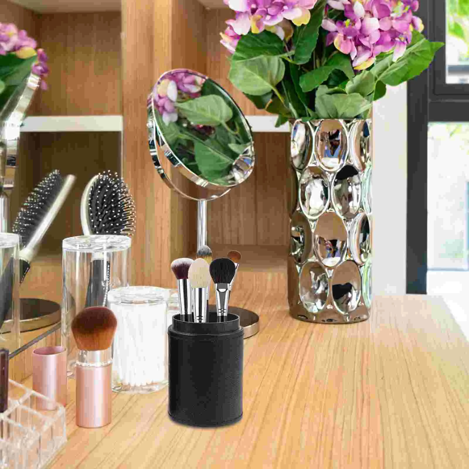 Держатель для кистей макияжа Настольные органайзеры и аксессуары Диспенсер