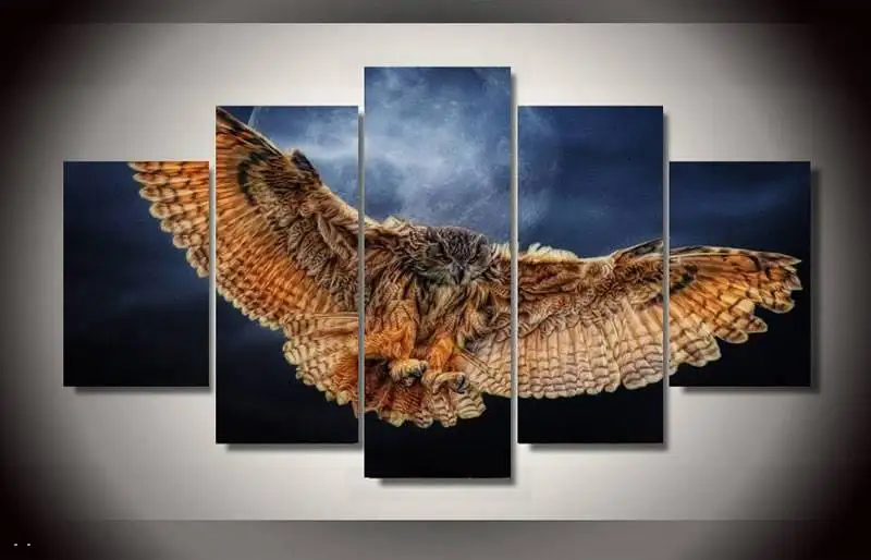 

Hd Печать Ночная Сова Картина на холсте декор комнаты печать плакат картина холст рамка Бесплатная доставка/90967