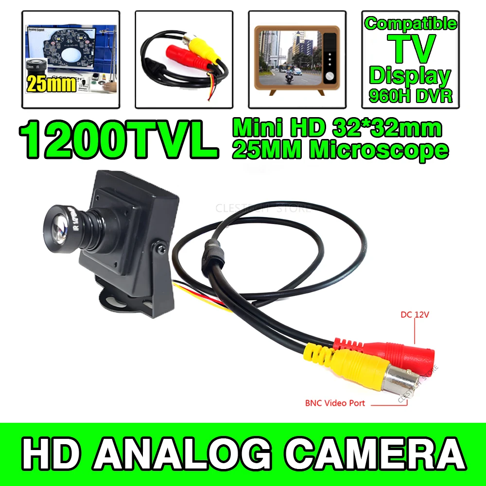 

Аналоговая мини-камера видеонаблюдения Blackview HD MINI CAMERA 1200TVL 25 мм