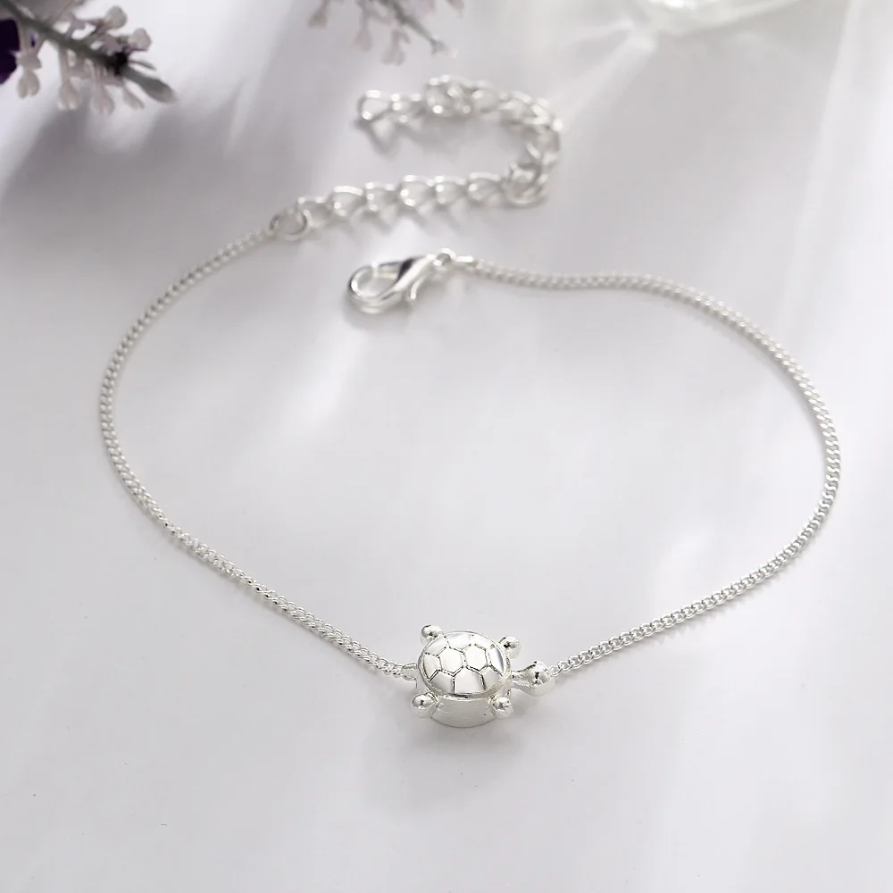 Beach Turtle Pendant Bead Feet Chain Anklets Summer Retuo Ankle Barefoot Sandals Bracelet For Women Leg Jewelry Accessories