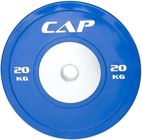 

Rubber Bumper Plate with Steel Hub (Single), Compatible with 2-Inch Bars
