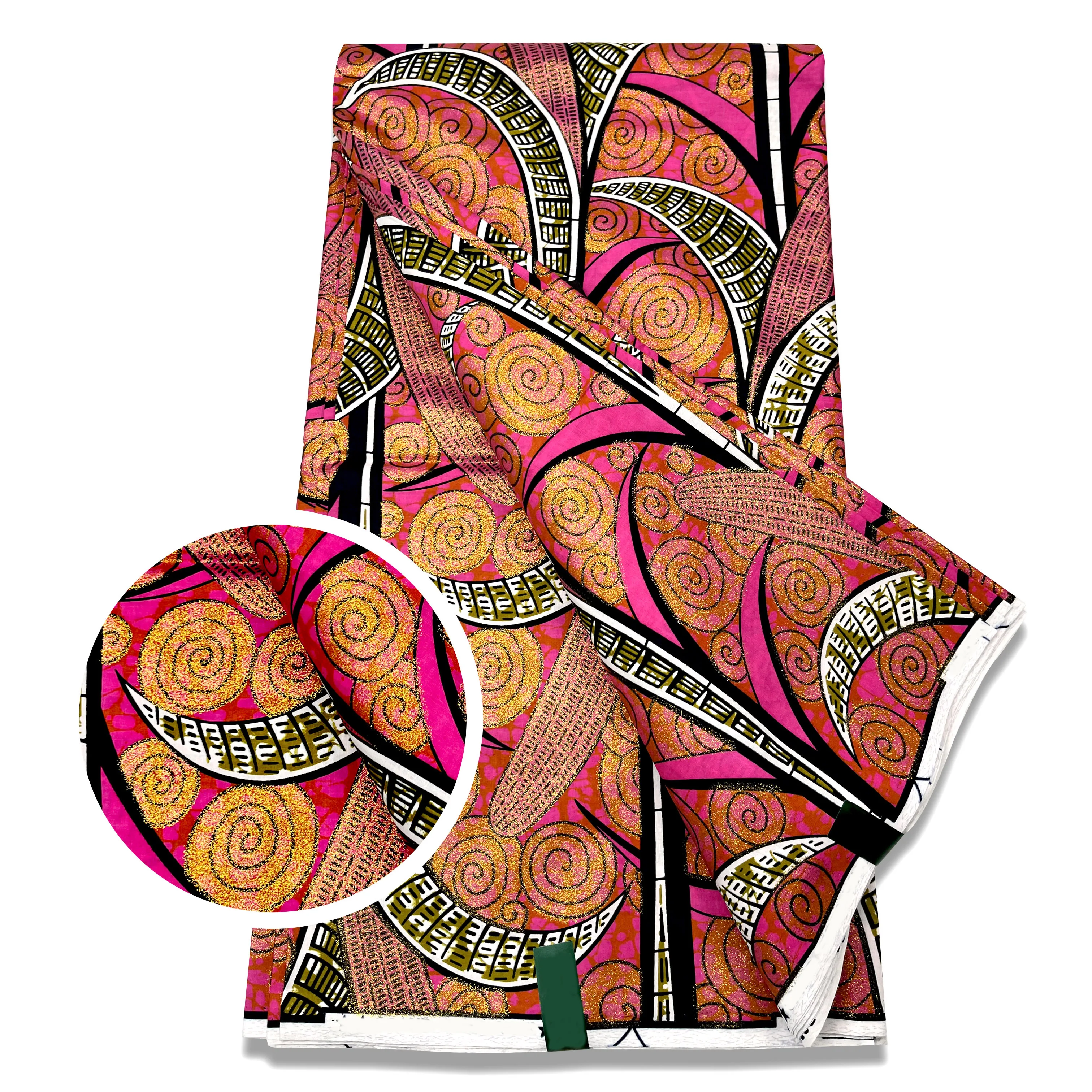 Нигерийская африканская вощеная ткань хлопковая оберточная с принтом материал