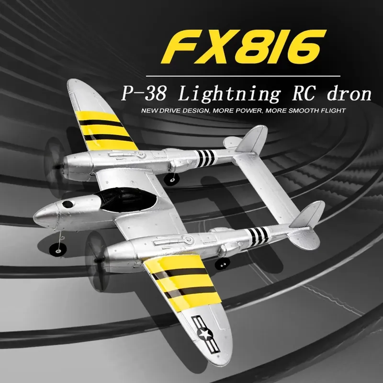 

RC Plane P38 Jet Fighter Remote Control Aircraft 2.4G RC Airplane Hobby Plane Glider Airplane EPP Foam Toys FX-816 Free Shipping