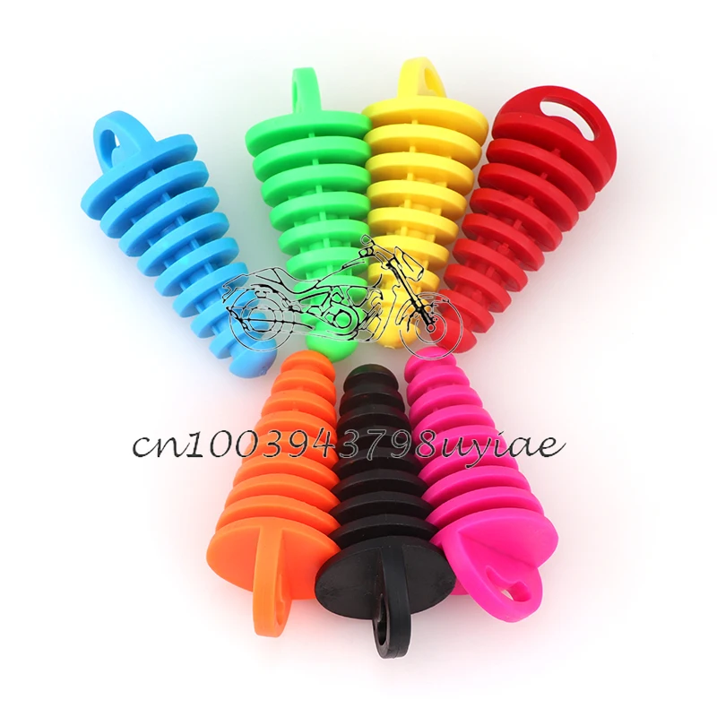 1PCS Pipe Protector Exhaust Plug Motorcycle Motocross Tailpipe Rubber Air Bleeder Silencer Wash | & Systems(Motorcycle)