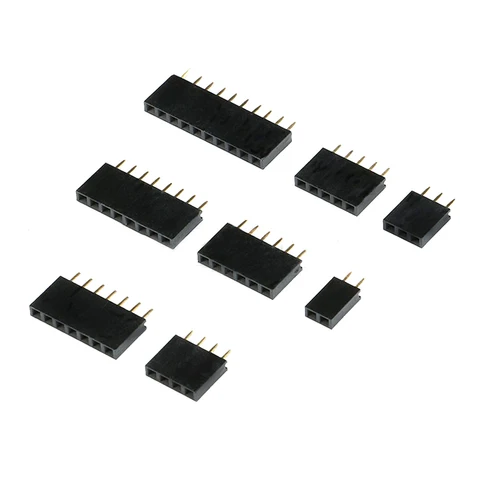 Штырьковые разъемы Si Tai&SH 2.54 Female Single Row Pin Header, 10 шт.