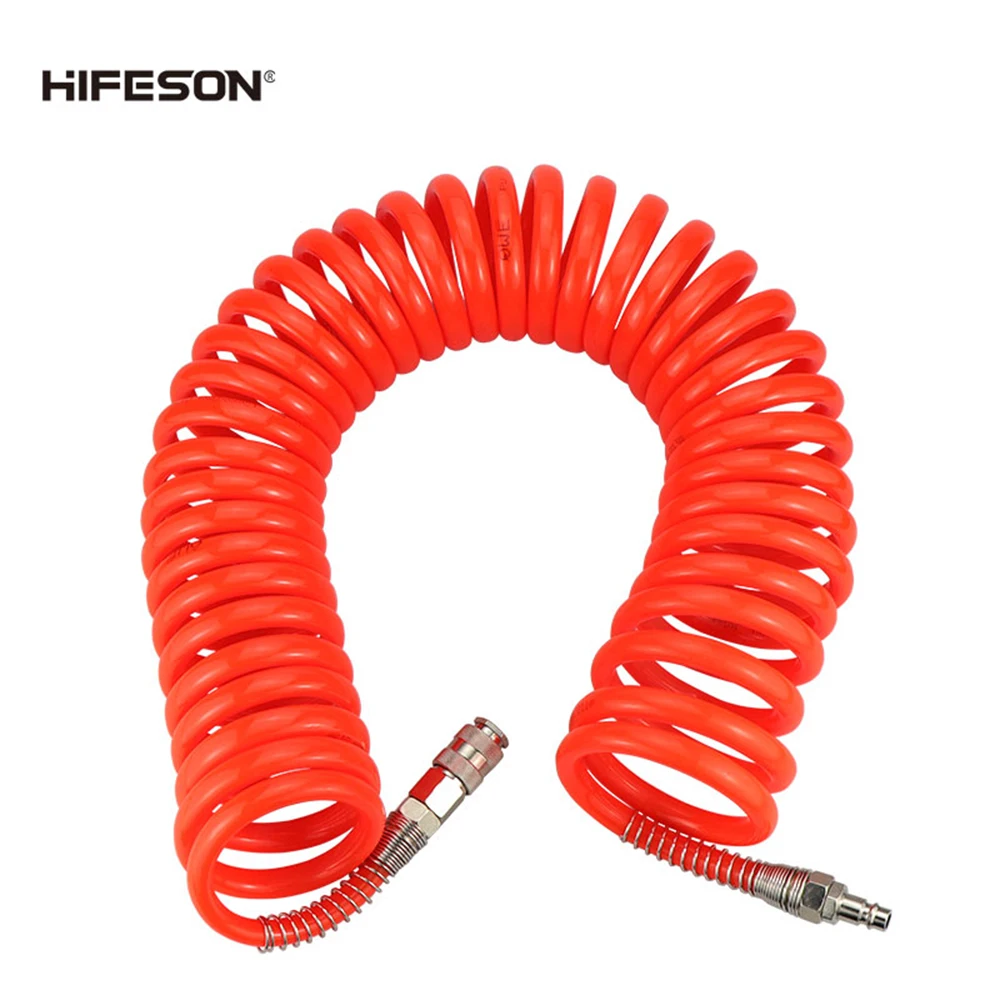 

HIFESON 3M 6M 9M 12M 15M Pneumatic Spring Pipe Kits Air Tube For Air Tools Air Compressor