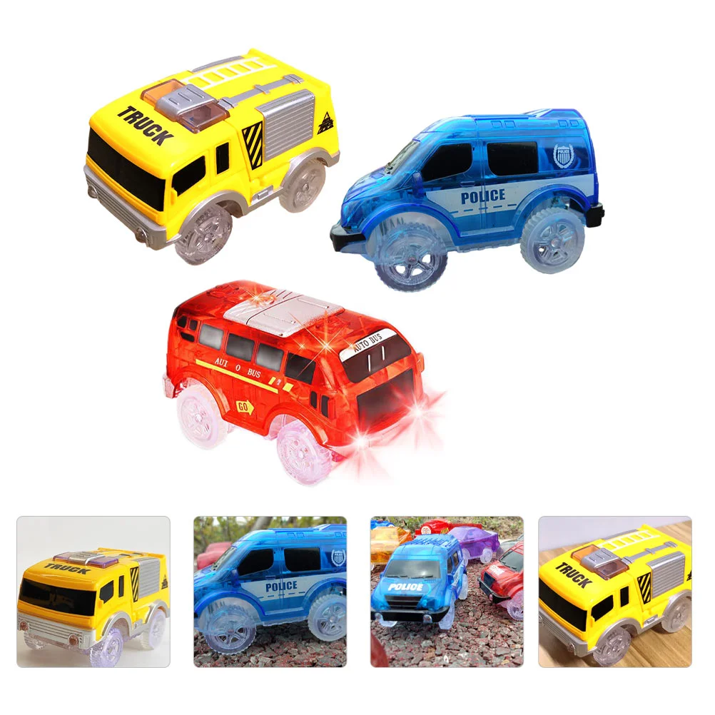 

Car Track Toy Tracks Light Glowled Electric Kids Accessories Forthe Dark Racing Cars Glowing Truck Toys