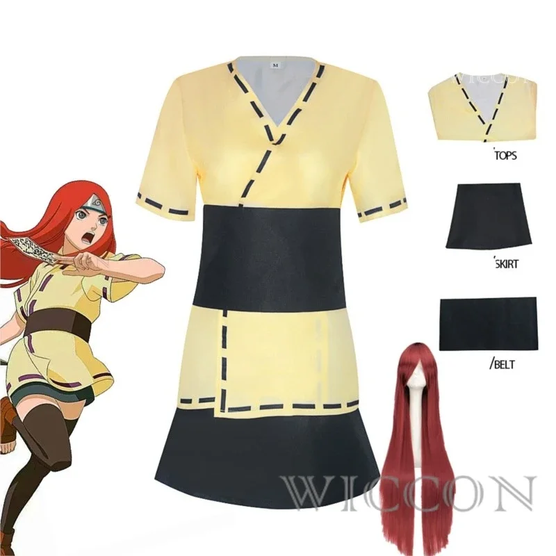 Женский костюм для косплея ниндзя из аниме Кушина костюмированной вечеринки на