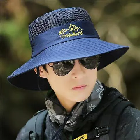 

Hat men's 2023 summer sunshade fishing hat outdoor mountaineering sun hat big brim summer sunscreen hat