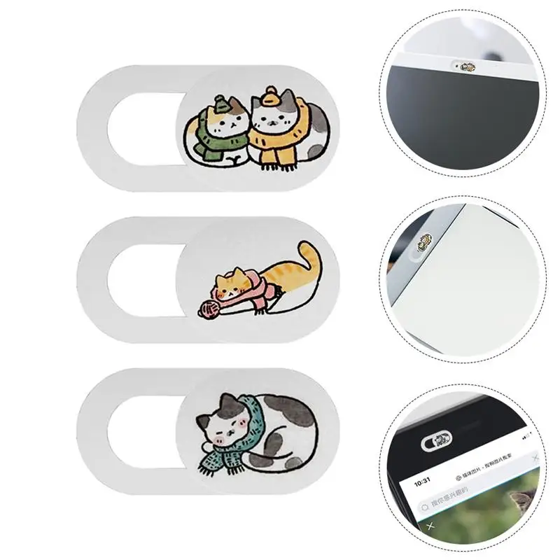 

3pcs Creative Webcam Covers Anti-peeping Covers Privacy Protection Covers