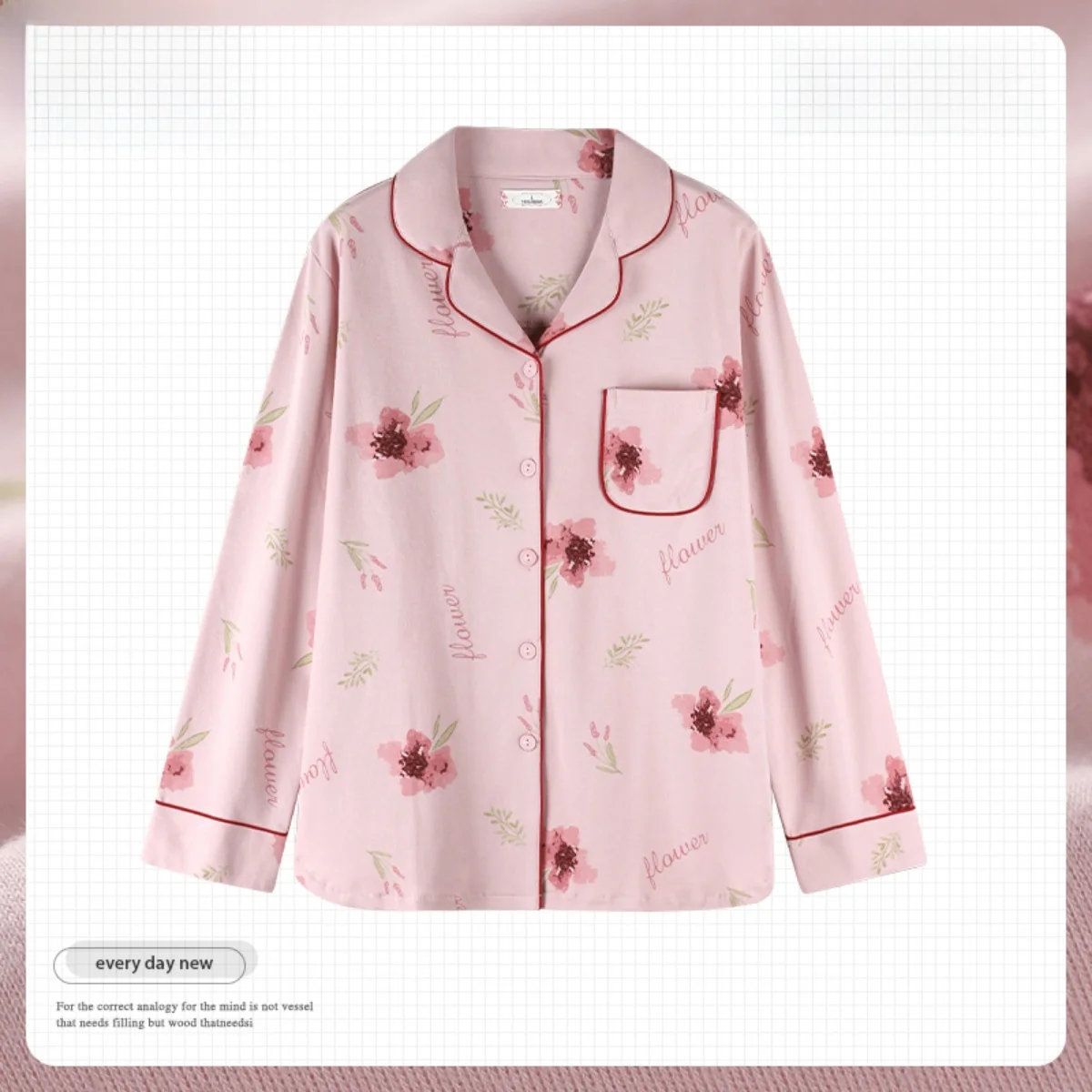 Хлопковые пижамы для мамы. Женский цельный топ на весну и осень с длинными