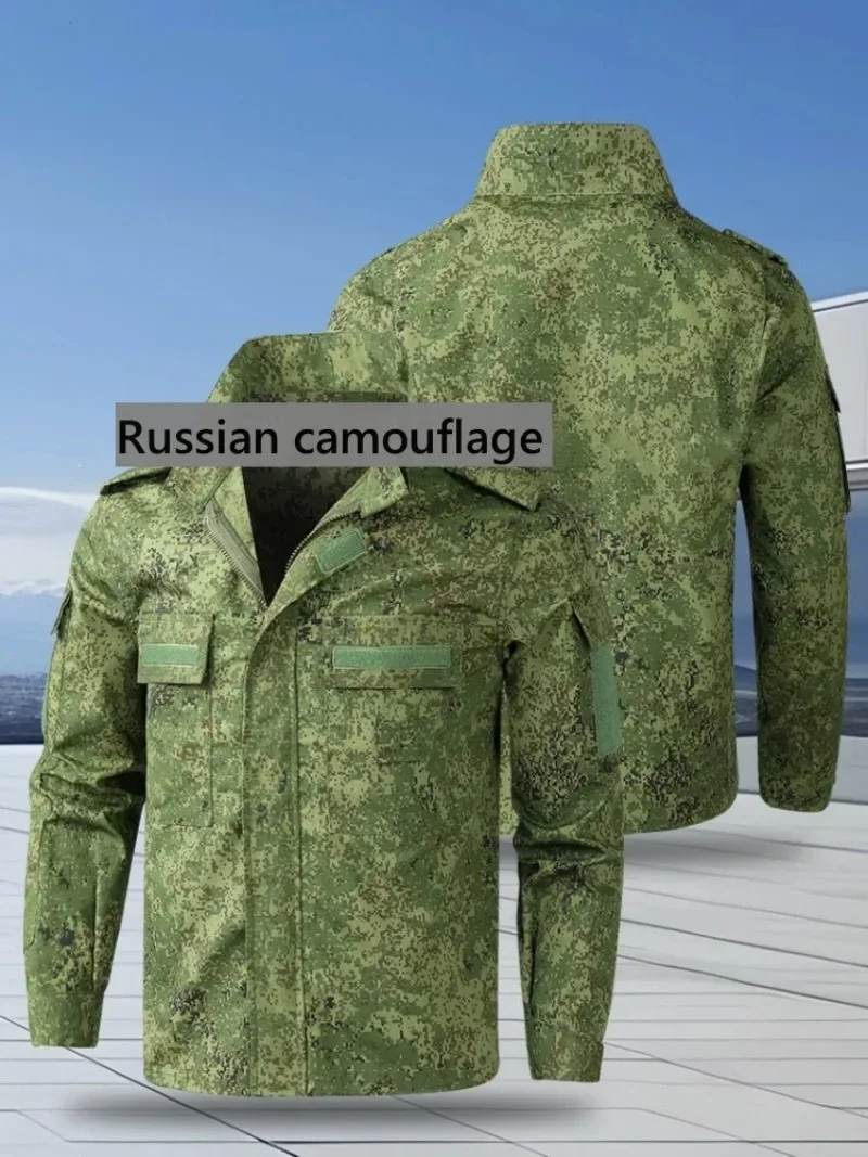 Фото Российский камуфляжный тактический костюм, боевая униформа, мужская одежда для полевых тренировок, одежда для охоты на открытом воздухе, костюм-гилли, куртка и брюки GL №3