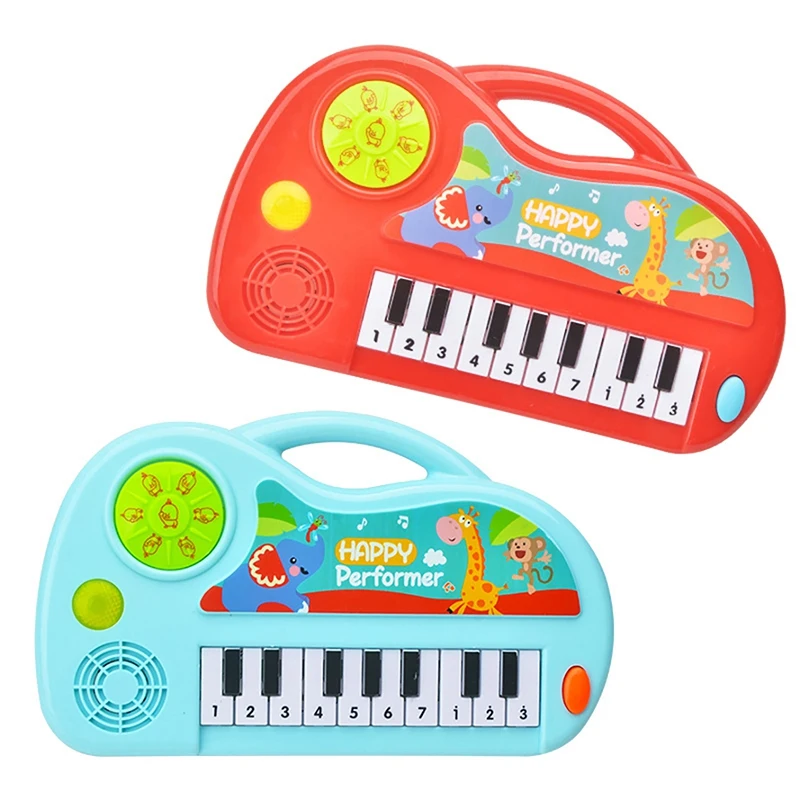 

-Kids Electronic Piano Keyboard 12 Keys Electronic Organ Exercise Hand Ability Musical Instrument Toys For Child