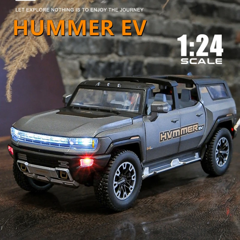 

Модель автомобиля HUMMER EV из металлического сплава, 1:24