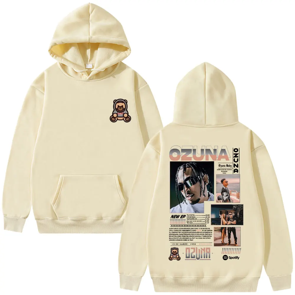 Толстовка с рисунком рэпера Ozuna Anuel AA уличная толстовка капюшоном мужская мода