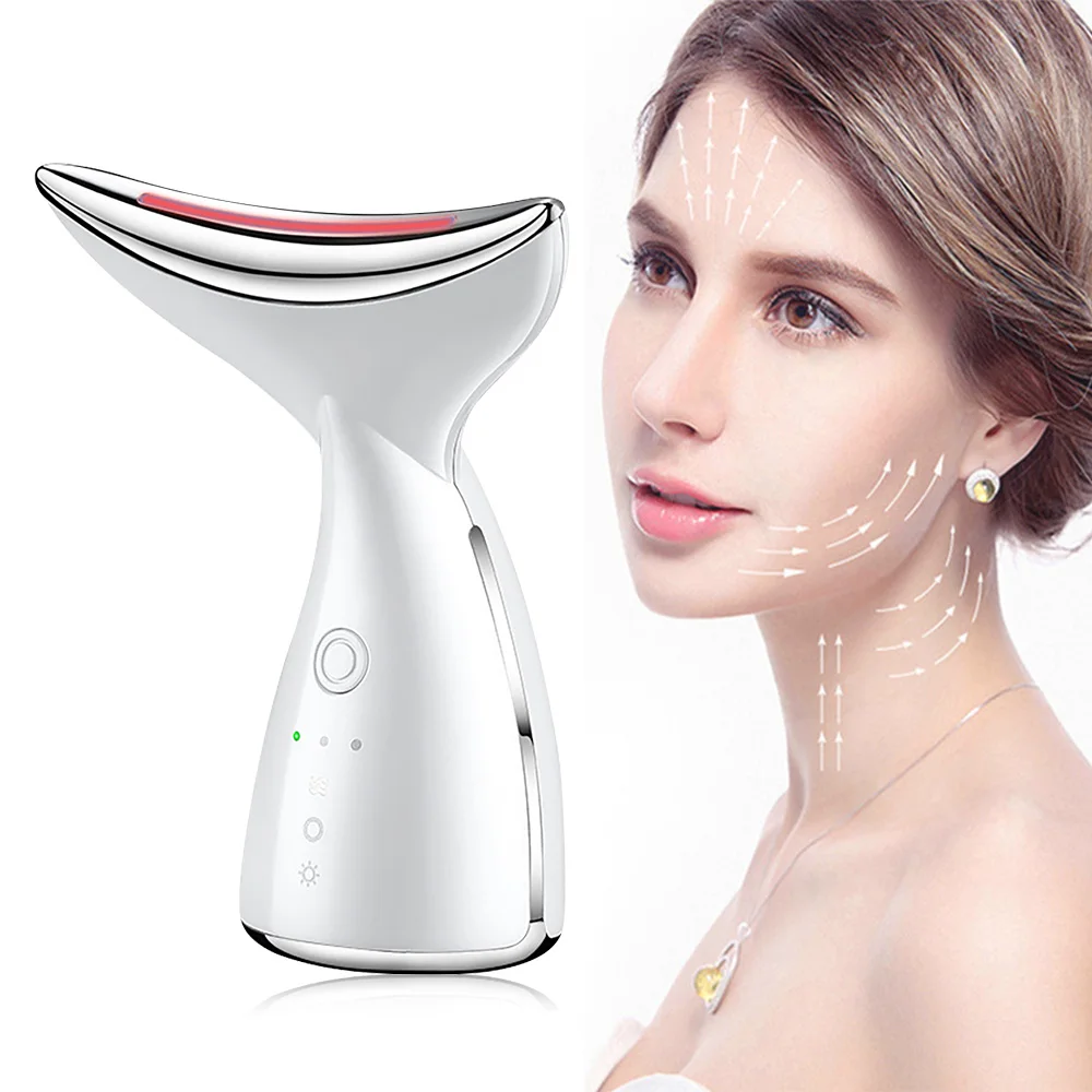 

Neck Beauty Device EMS Micro-current Firming Rejuvenating Skin Ion Importer Facial Lifting for Neck Lines and Wrinkles Facial