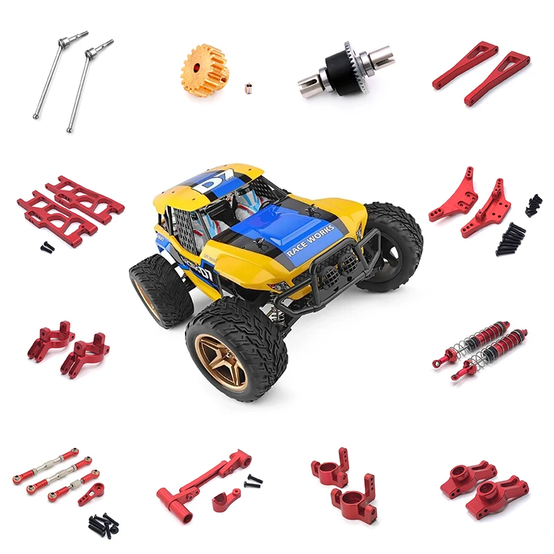 

WLtoys 12402-A 104009 RC Автомобиль Грузовик Красный все детали колесо сиденья шины амортизаторы армирование шасси для