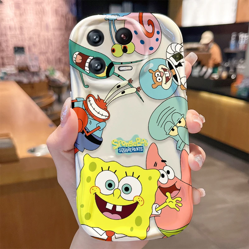 Милый S-губчатый волнистый чехол для Xiaomi Mi 14 13 12 Pro 11 Lite 11i 5G POCO X6 X5 X4 X3 NFC GT F6 F5 F4 F3 M4 M3