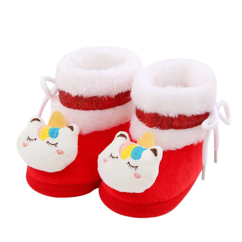 Детские хлопковые бархатные зимние ботинки унисекс для малышей