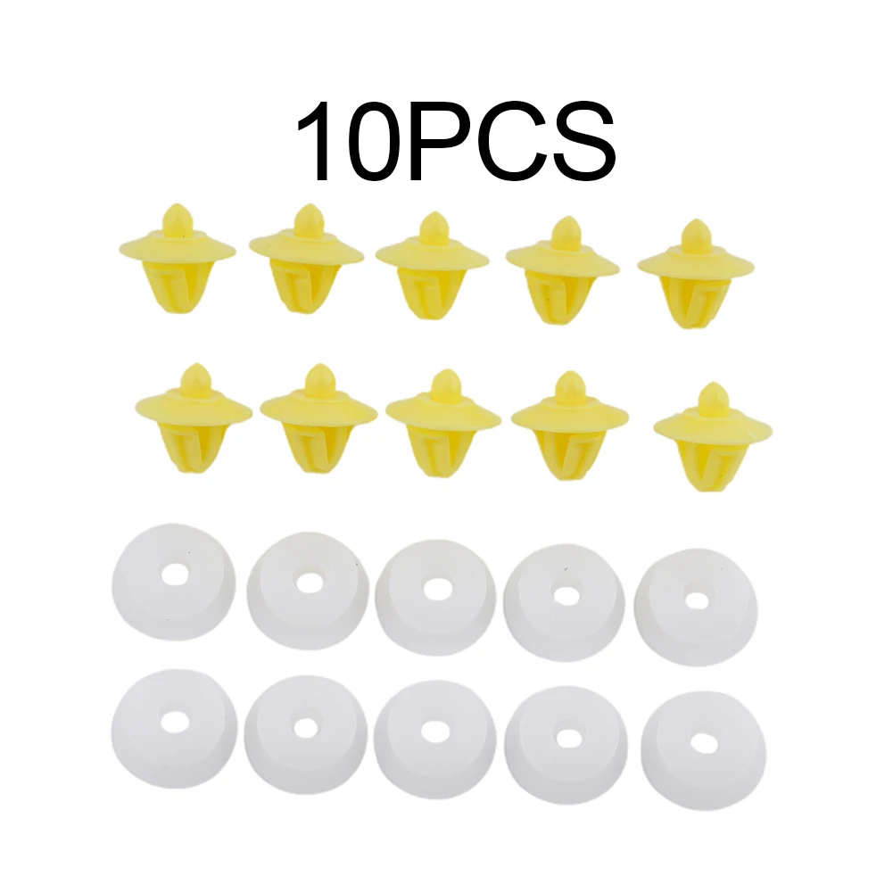 

10Pcs Door Panel Clips With Seal Ring Plastic Retainer Fastener Rivets 7703077250 For Opel Vivaro Movano Primastar