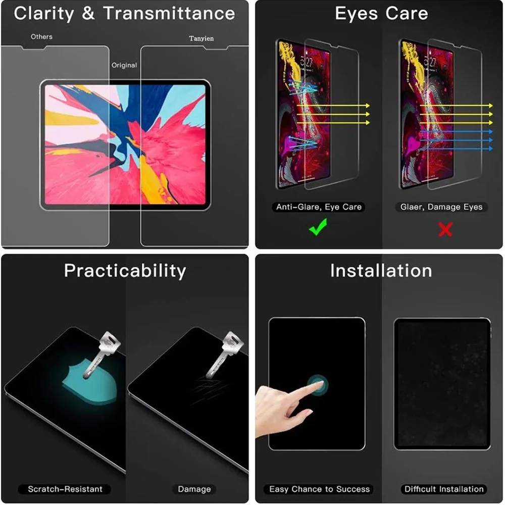 2 шт., защитная пленка для планшета Samsung Galaxy Tab S4 S5e S6 Lite 10,4 10,5 T720 T830 T860 P610 P613 P619 (art.: 3920c19be41e0) - 3920c19be41e0