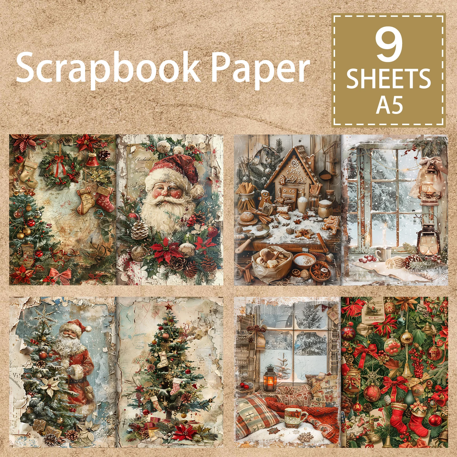 9 листов винтажный фон для фотосъемки в стиле ретро