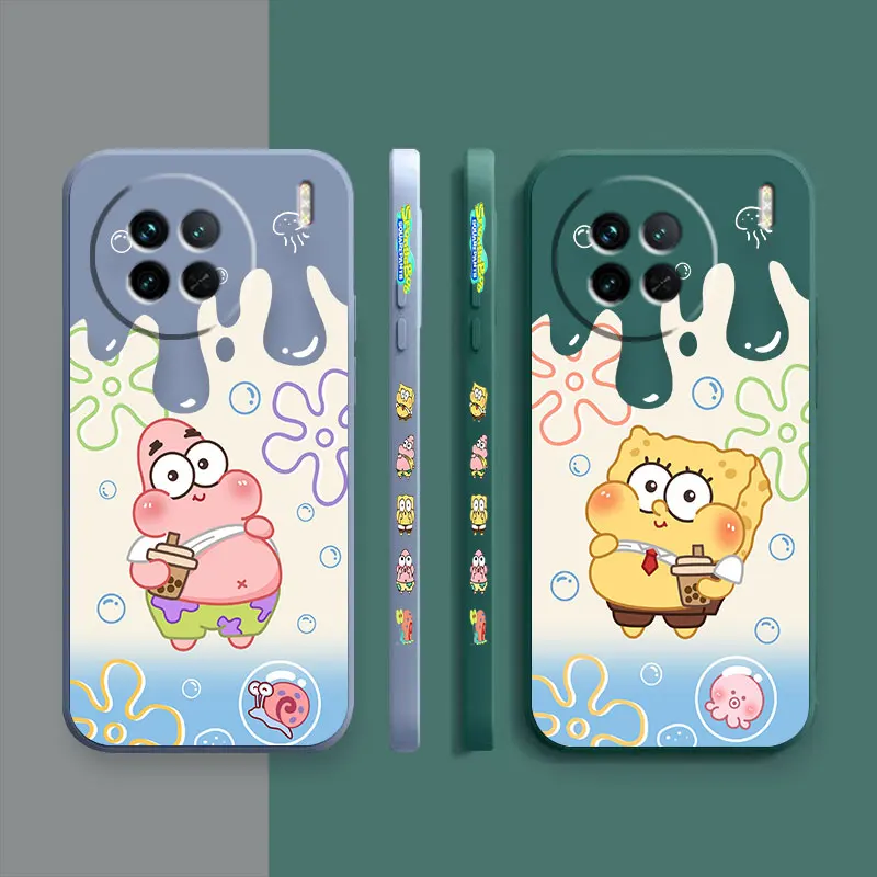 S-SpongeBob Patrick Star Cartoon Case For VIVO X21I X21S X23 X27 X30 X50 X60 X70 X80 X90 PRO PLUS Colour Case Funda Shell Capa