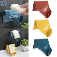 soap holder bathroom shower soap dish shower plates soap storage box with drain wall mounted self adhesive plastic supplies