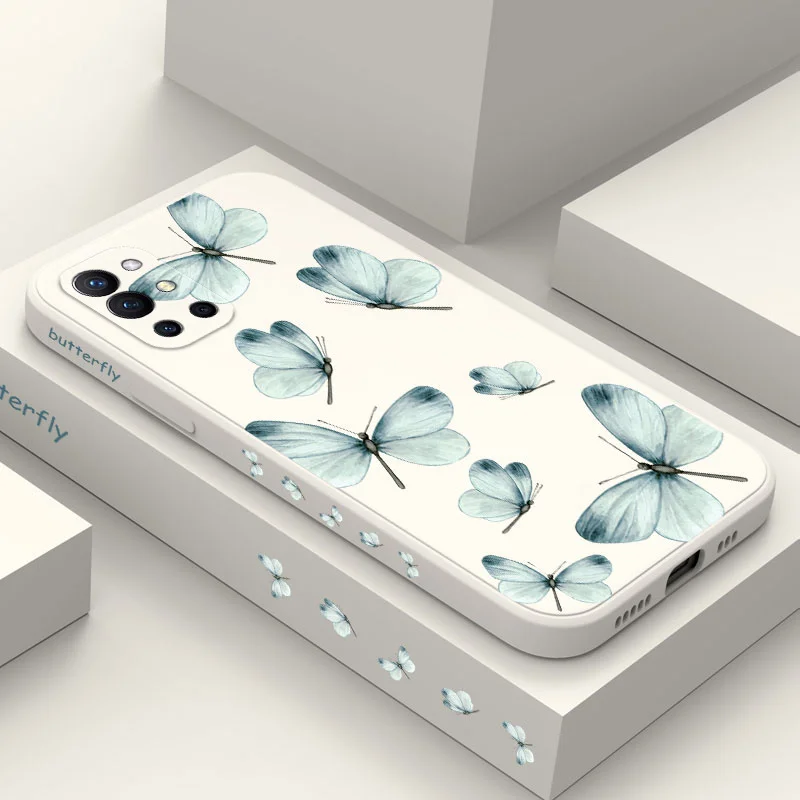 

Ink Butterfly Phone Case For Oneplus 10 10R 10T 9R 9RT 9 8T 8 7 7T Pro 5G Liquid Silicone Cover