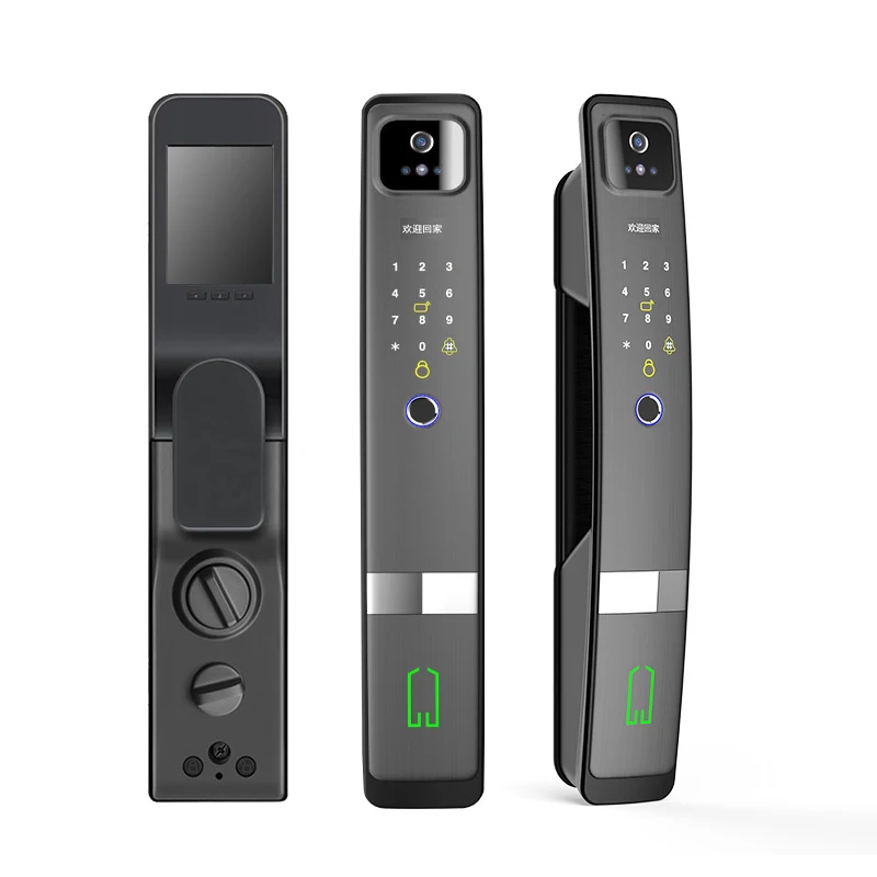 

Визуальный кошачий глаз с экранным захватом smart lock Tuya Wifi 3D распознавание лица электронный замок безопасности