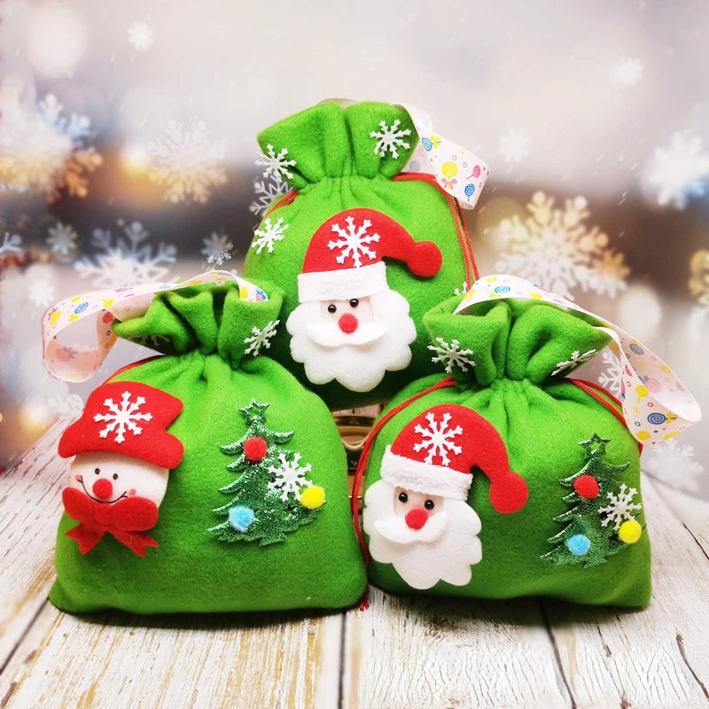 

5Pcs/Lot Apple bags for Christmas Gift Bags for Christmas Party, Candy and Packaging Gift Bag Christmas Cake Boxes and Packaging