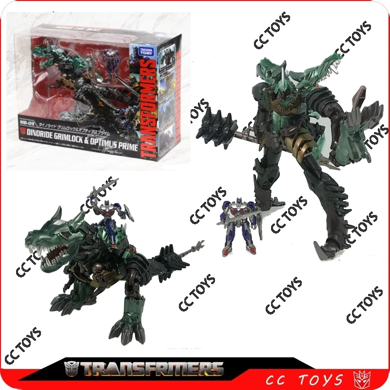 Фото В наличии Hasbro Трансформеры Игрушечный фильм Лучшая серия Dinoride Grimlock &Optimus Prime Модели Аниме Фильмы Игрушки Роботы Экшн №1