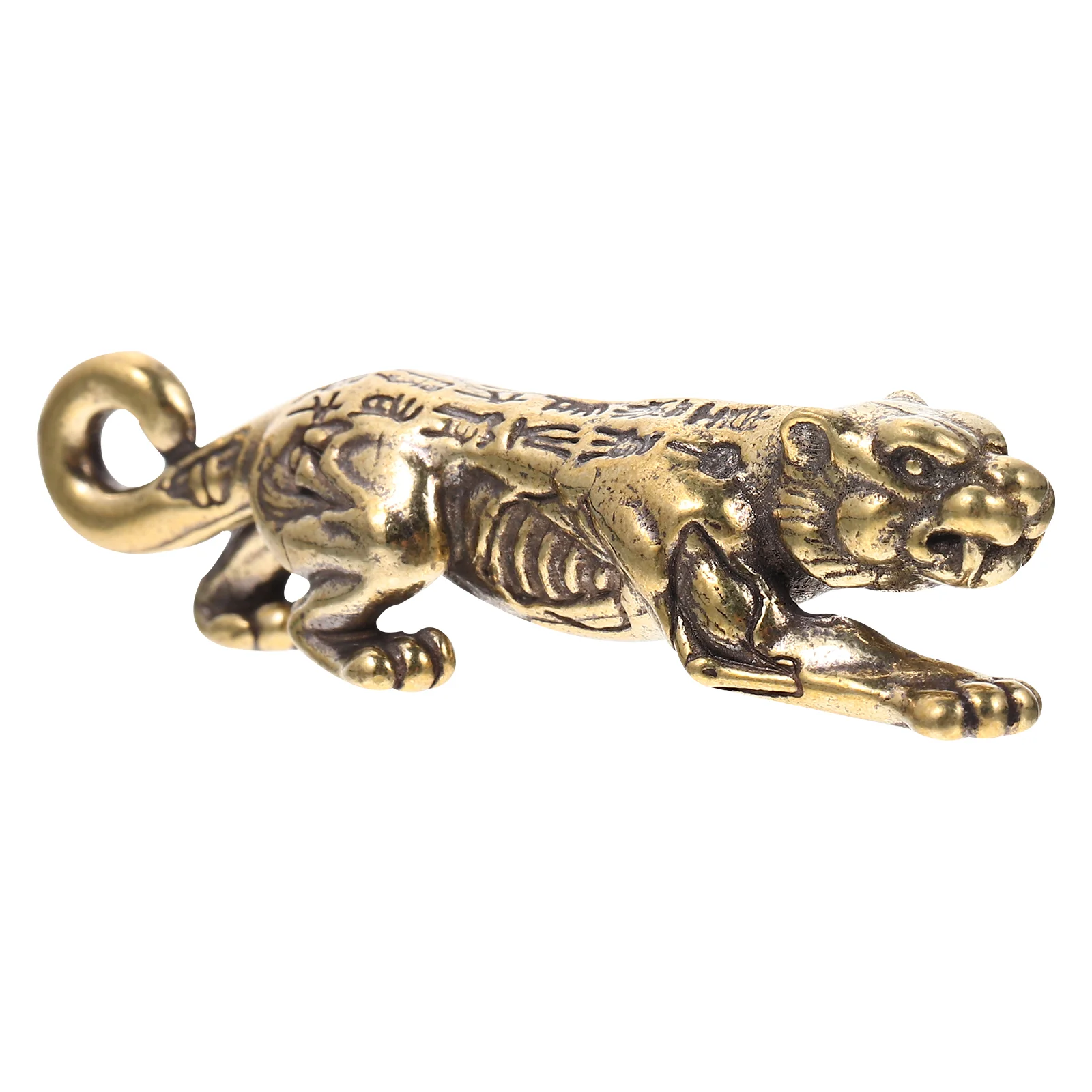 

Figurine Statue Decor Animal Chinese Zodiac Copper Wealthyear Ornament Desktopminiature Figure Sculpture Decorations Gift Table