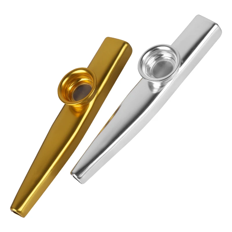 Metal Kazoo Musical Instruments With 20 Pcs Flute Film Gift Simple And Easy To Learn Musical Instruments With Paper Tube