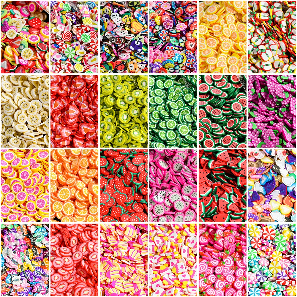 

Nail Art Slice 1000PCS 3D Fruit Fimo Slices Polymer Clay DIY Nail Art Decoration 1000Pcs Fruit Nail Art Slices Fruit Slices