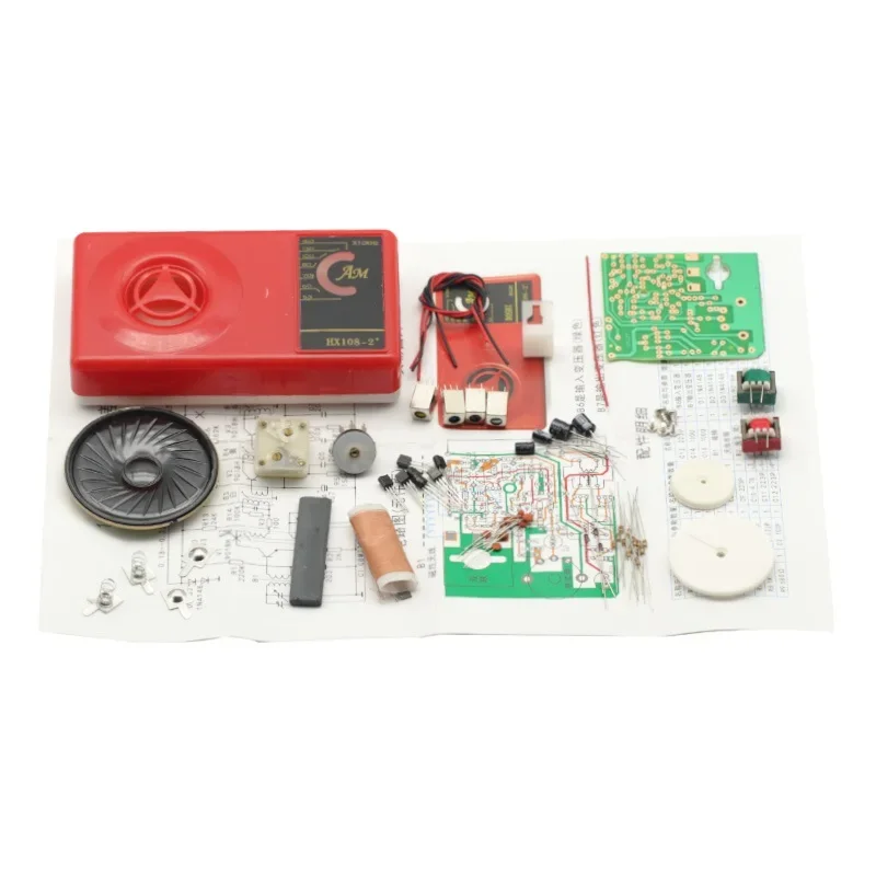 1 комплект 7 трубок AM Radio Electronic DIY Kit Learning HX108-2