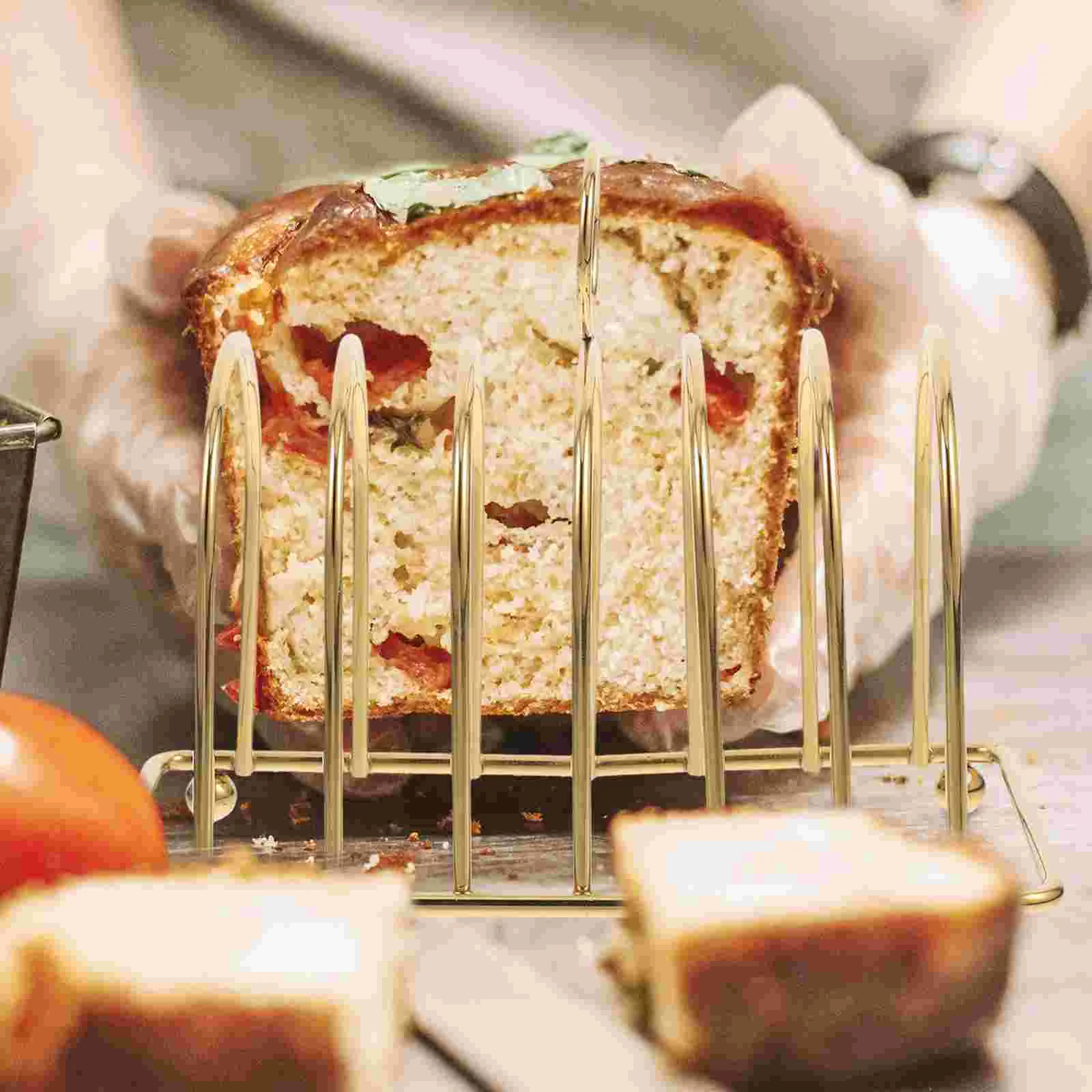 Полка из нержавеющей стали кухонная подставка для хлеба держатель тостов