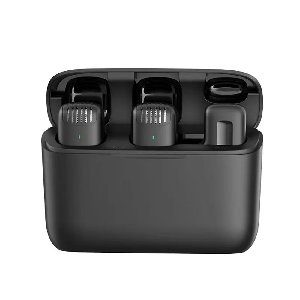 

Микрофон 2-в-1 с зарядным отсеком для потоковой трансляции короткого цифрового шумоподавления и приема звука