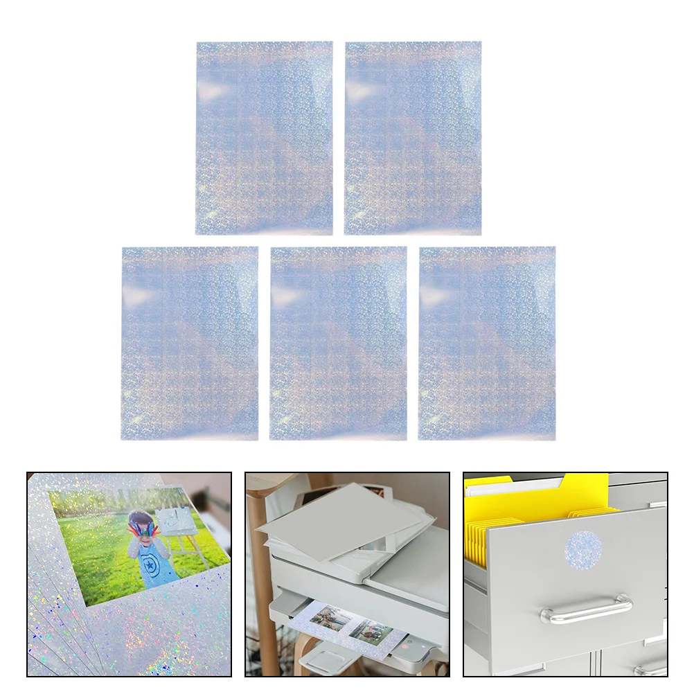 

Paper Sticker Vinyl Holographic Printable Rainbow Waterproof Labels Adhesive Self Decal Glitter Sparkleinkjet Forhologram