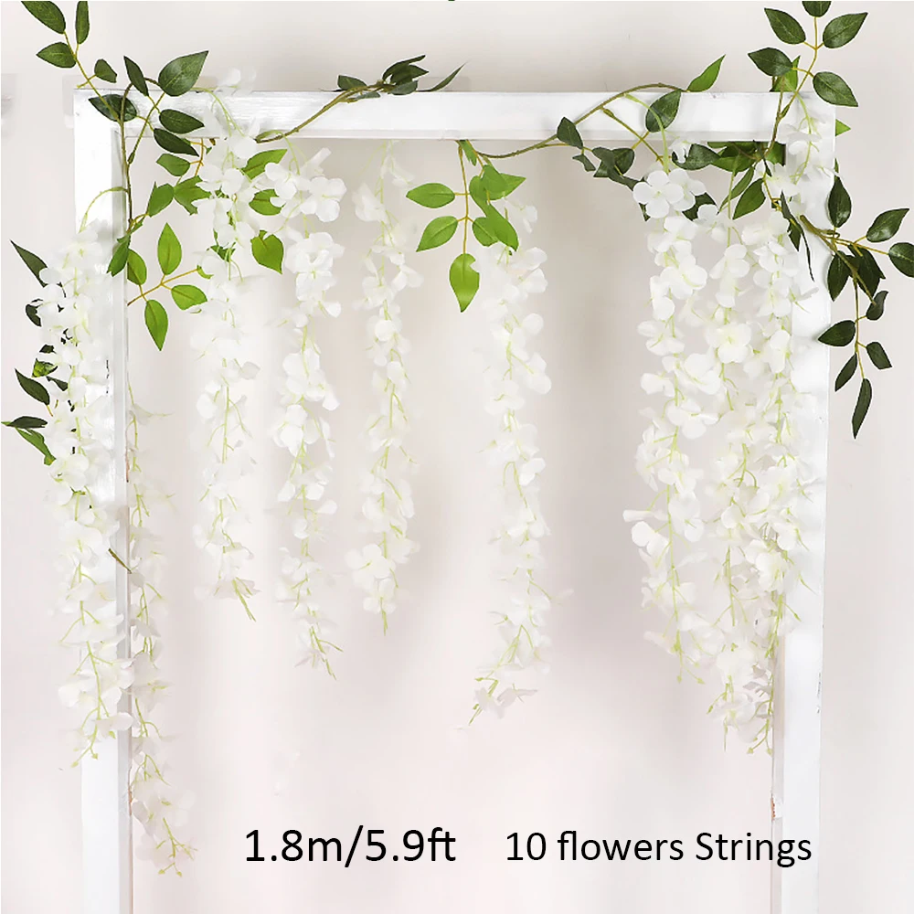 

Искусственные глицинии гирлянды Brangdy для свадьбы