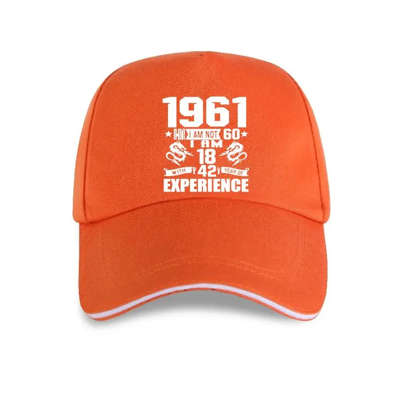 

new cap hat Funny Made In 1961 60th Birthday Gift Print Joke 60 Years Awesome Husband Casual Baseball Cap Cotton Men
