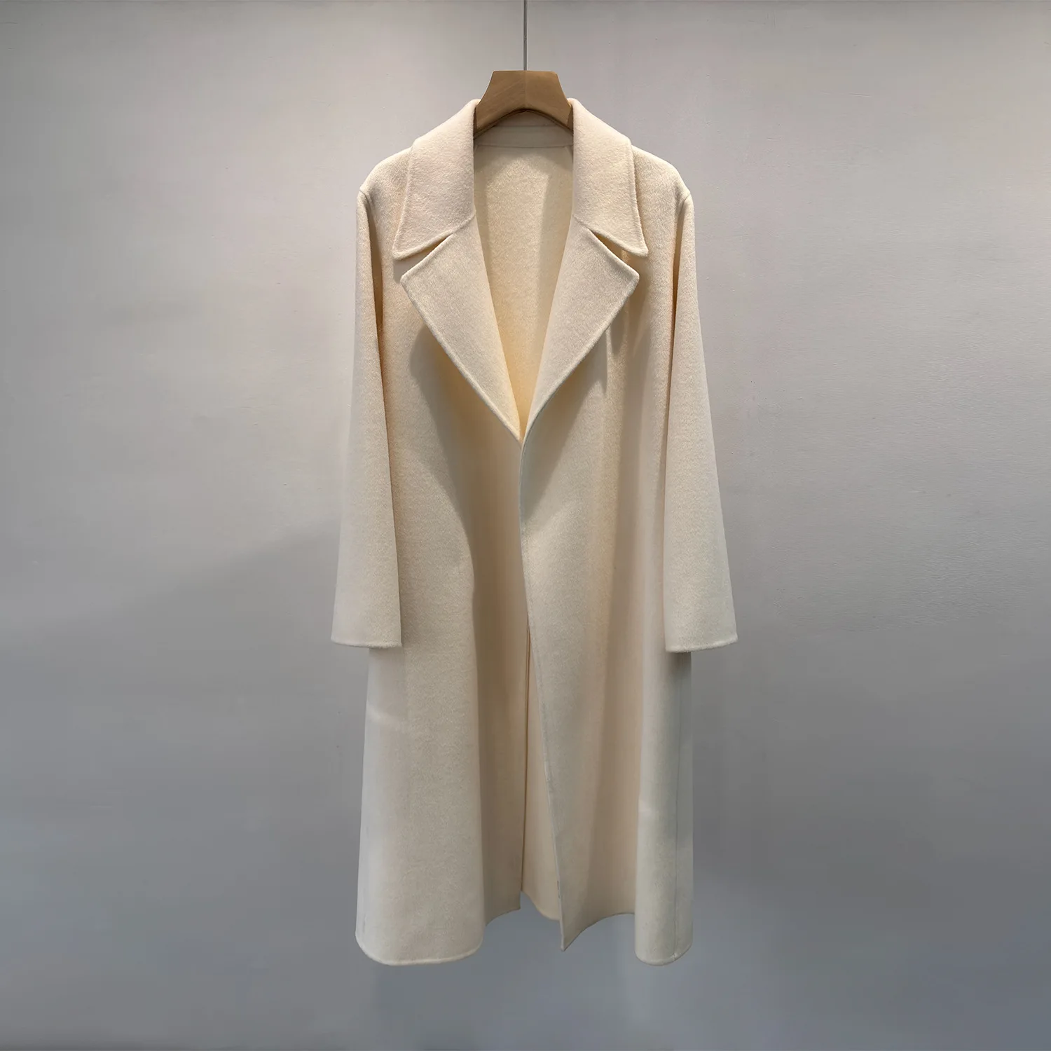 2024 MAX новая осенне-зимняя версия удлиненного кашемирового пальто женское двойное