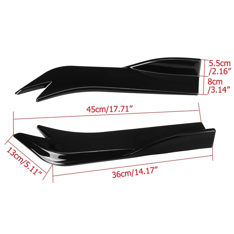 2 шт. универсальные разделители для защиты бампера 45 см