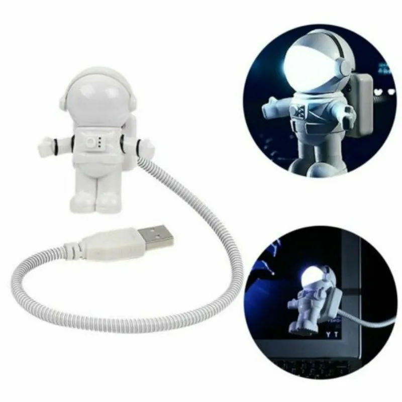 Creative Energy Saving Astronaut Spaceman USB LED Adjustable Night Light Laptop 10pcs/lot
