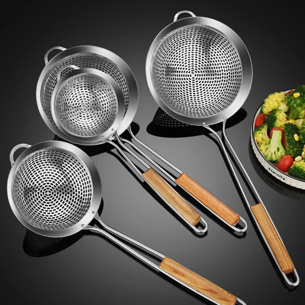 

Food Filter Sieve Portable Lightweight Anti-rust Strainer Stainless Steel Mesh Colander Food Filter Sieve for Home