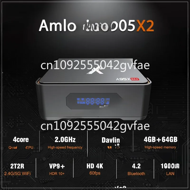 4 ГБ 64 Android 8.1 A95X MAX поддерживает видеозапись 4k общая приставка тюнер Smart TV