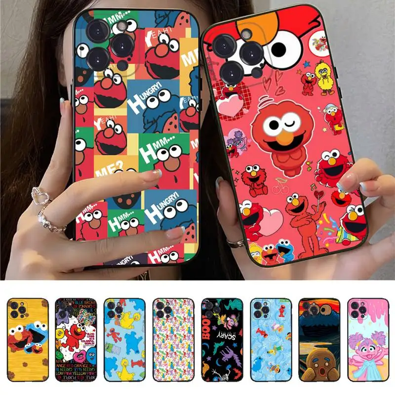 

Cute Cookies ELMO Sesame Street Phone Case for iPhone 11 12 13 mini pro XS MAX 8 7 6 6S Plus X 5S SE 2020 XR case
