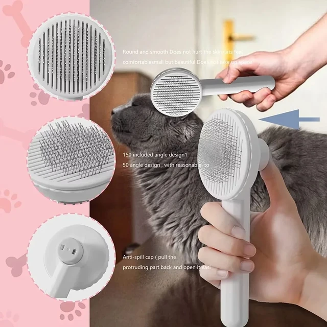 Good Deal Dog Brush Pet Grooming Brush for Dogs Remove Hair Pet Cat Hair Removal Comb Puppy Kitten Grooming Cleaning Accessories 2