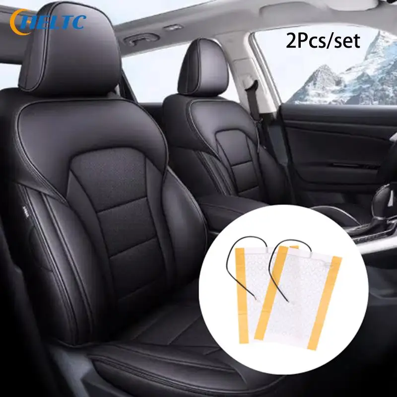 

2pcs Car Carbon Fiber Heater 12V Car Carbon Fiber Heater Seat Heating Pads Heater Winter Warmer Heated Car Seat Cushion Cover
